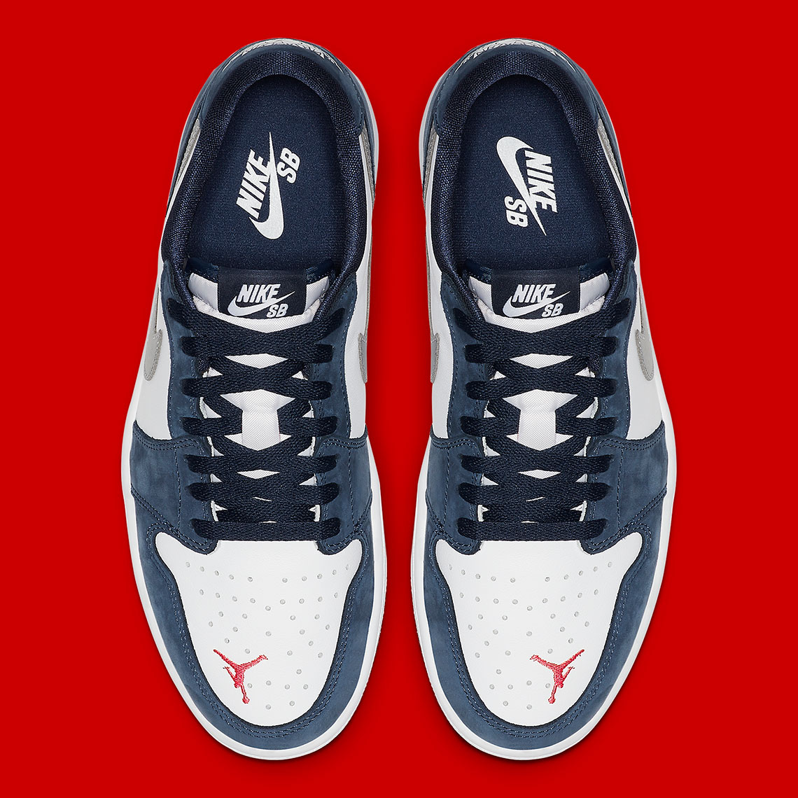 Air Jordan 1 Low Sb Cj7891 400 Navy White Ember Glow 5