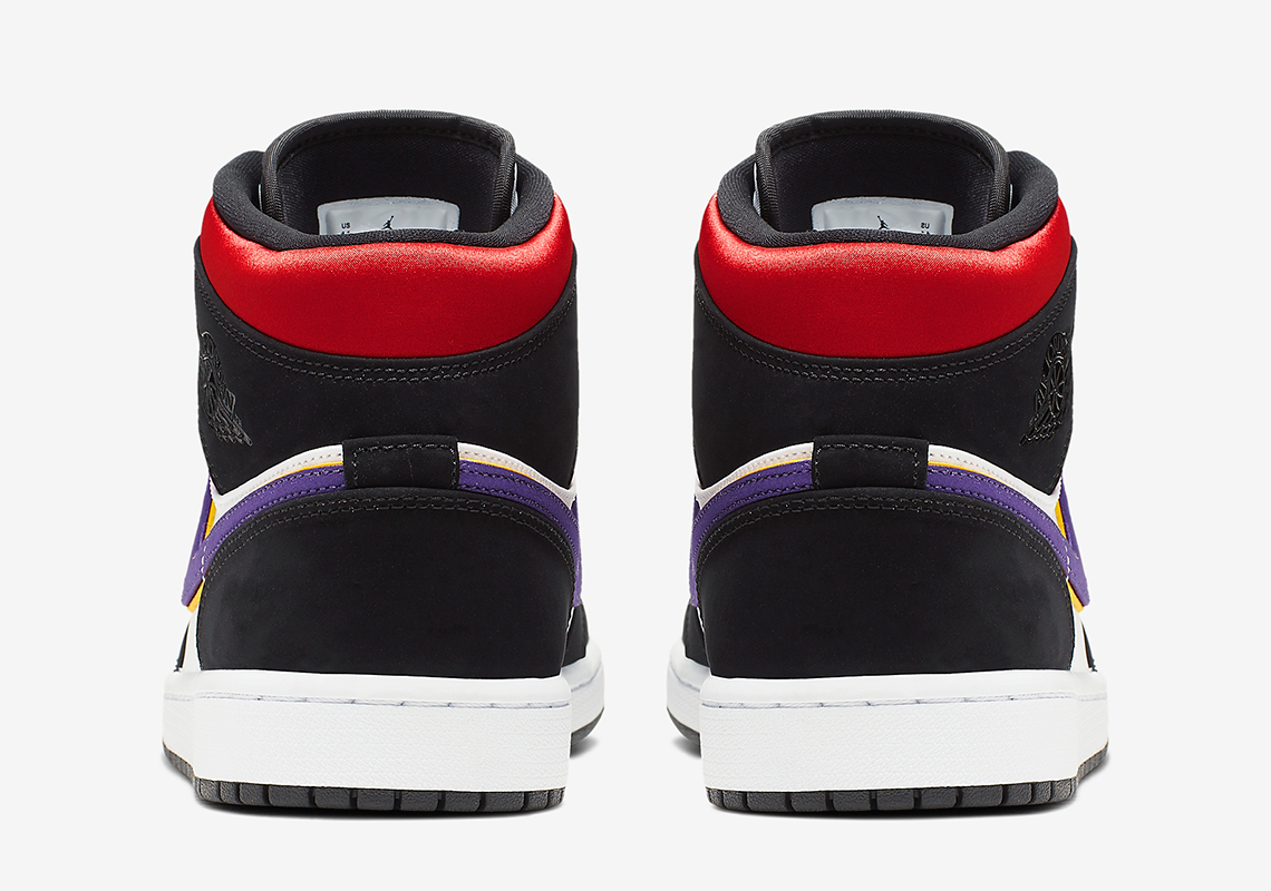 Air Jordan 1 Mid Field Purple White Gym Red 852542 005 5
