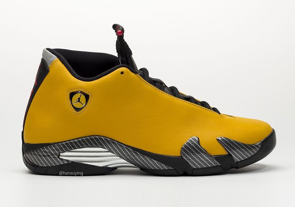 Detailed Look At The Air Jordan 14 "Yellow Ferrari"