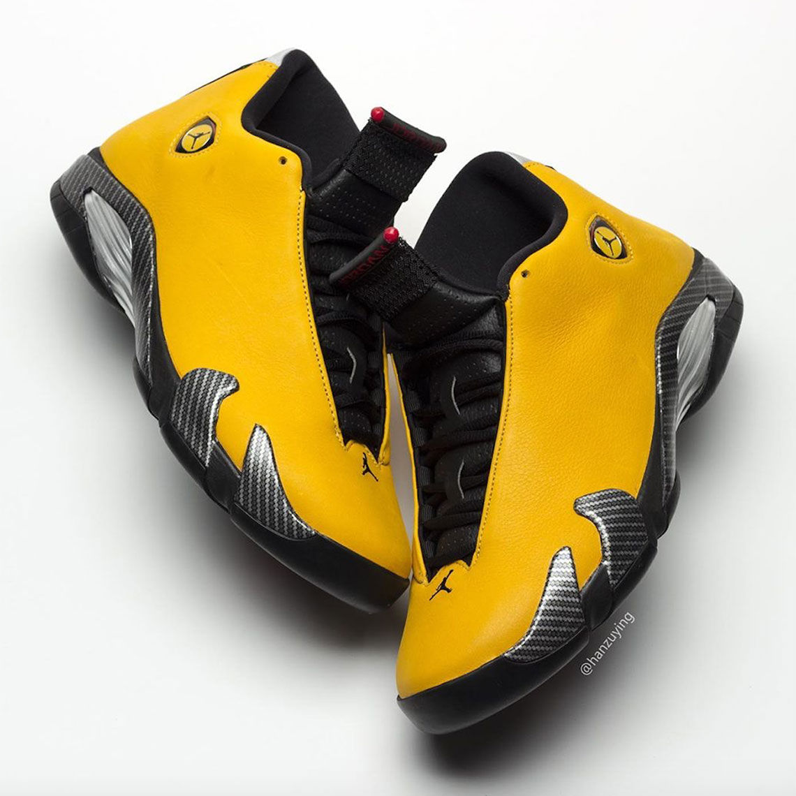Air Jordan 14 Yellow Ferrari Bq3685 706 1