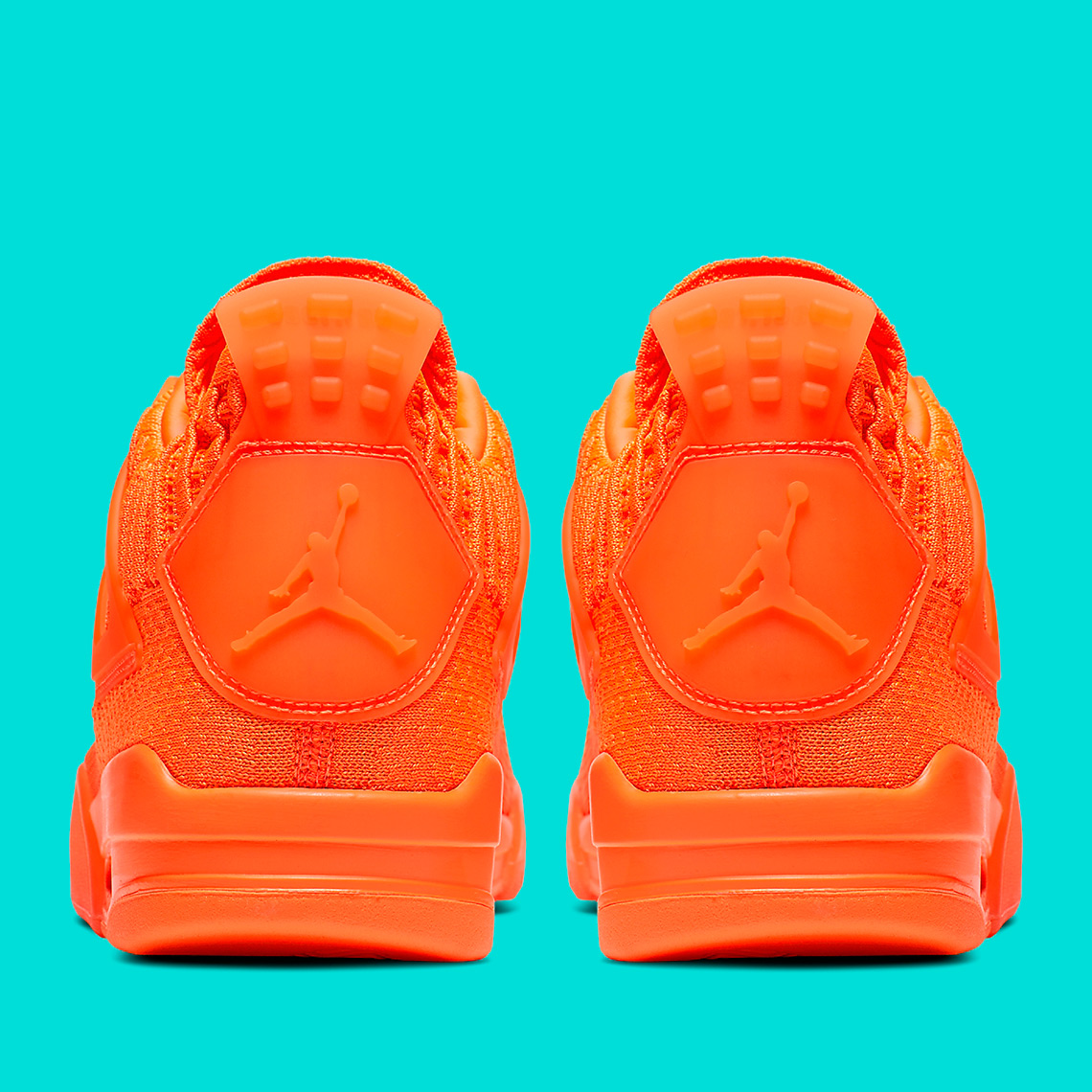 Air Jordan 4 Flyknit Orange Aq3559 800 2