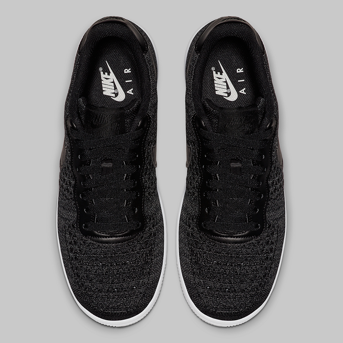 Nike Air Force 1 Flyknit Black Anthracite Ci0051 001 3