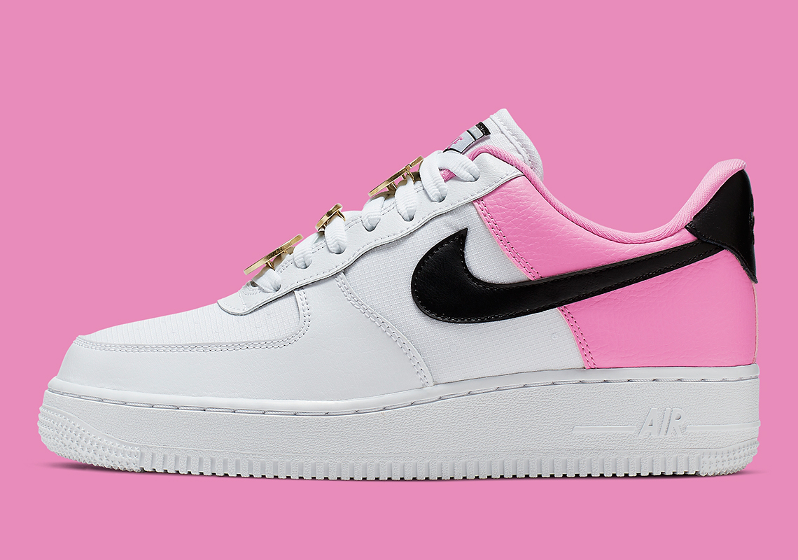 Nike Air Force 1 White Pink Black Aa0287 107 6