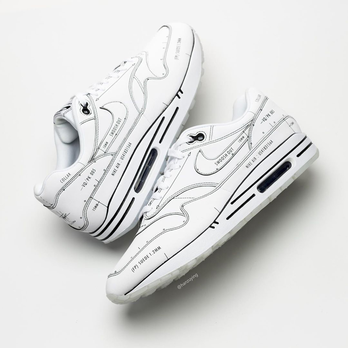 Nike Air Max 1 Schematic Not For Resale Cj4286 100 2