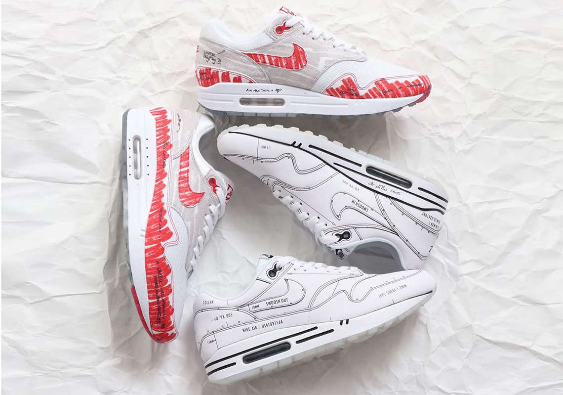 The Nike Air Max 1 "Sketch To Shelf" Pack Releases On July 13th