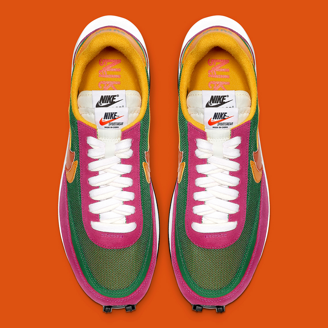 Sacai Nike Ldwaffle Pine Green Clay Orange Bv0073 301 6