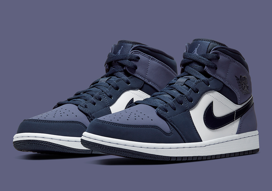 The Air Jordan 1 Mid Continues To Expand With Obsidian And Sanded Purple