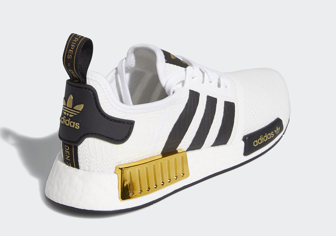 Adidas Nmd R1 White Black Gold Eg5662 1