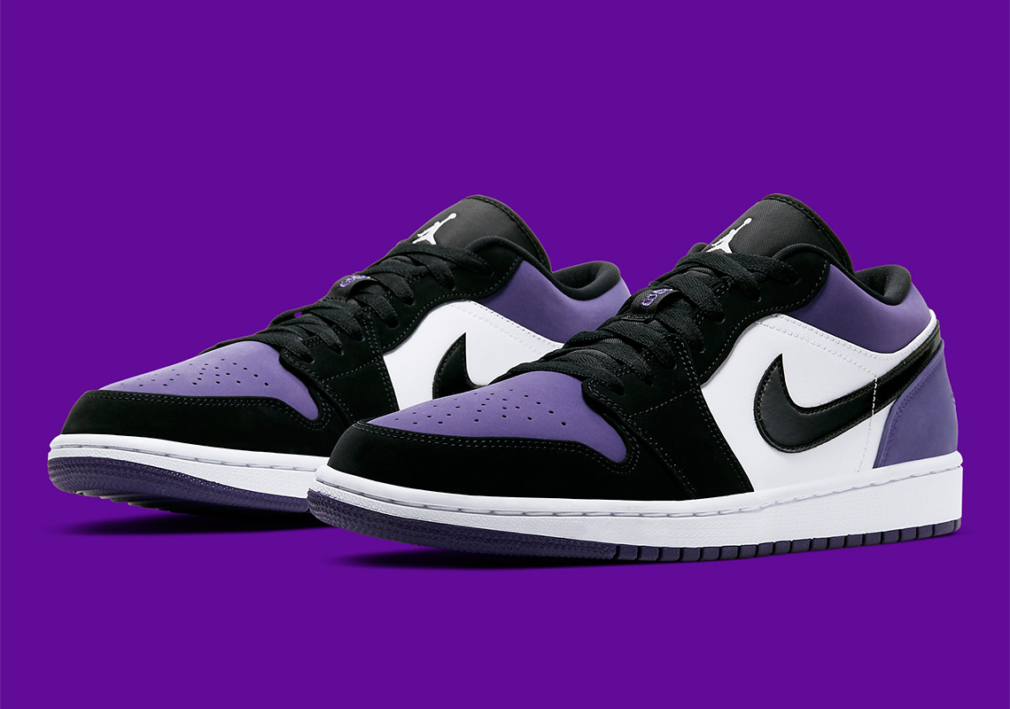 Official Images Of The Air Jordan 1 Low "Court Purple"