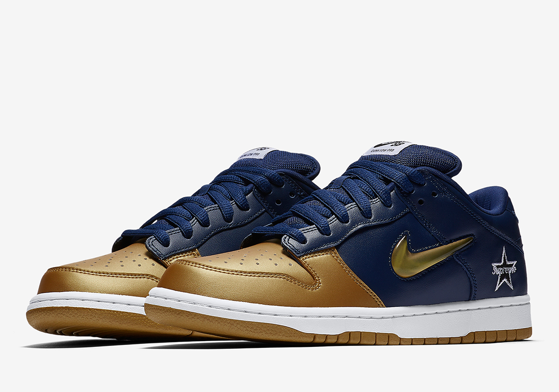 Nike Sb Supreme Navy Gold Ck3480 700 3