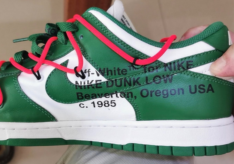 First Look At The Off-White x Nike Dunk Low “Pine Green”