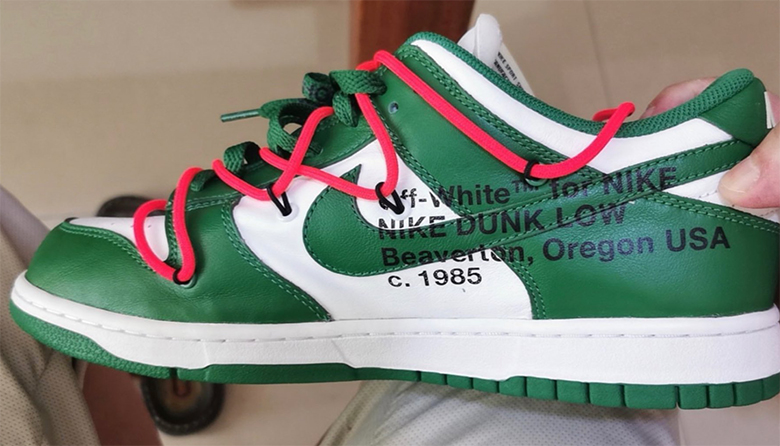 Off White Nike Dunk Low Ct0856 100 White Pine Green 2