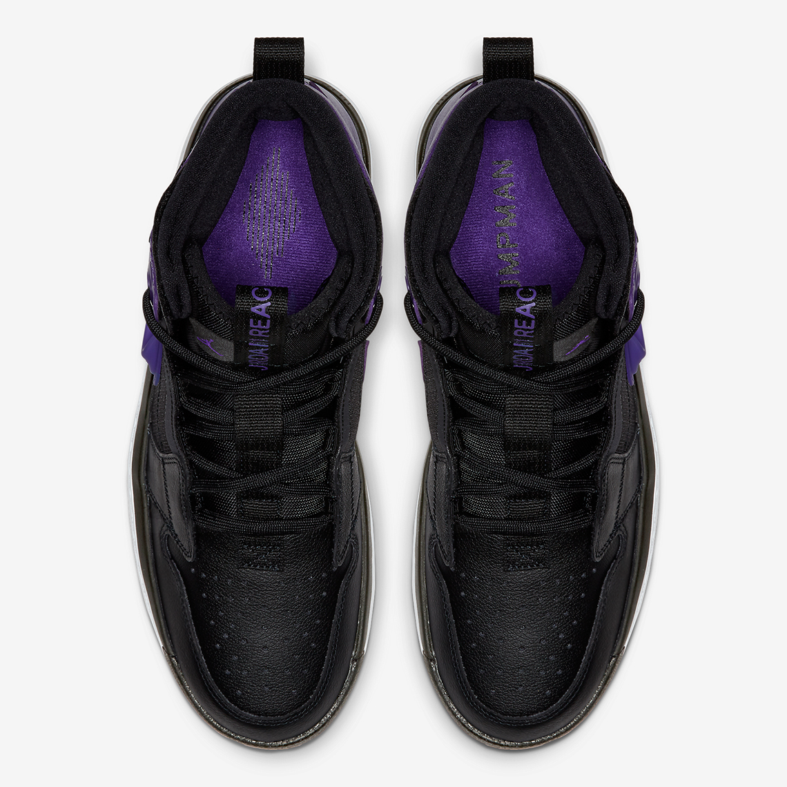 Air Jordan 1 React Black Purple Ar5321 005 4
