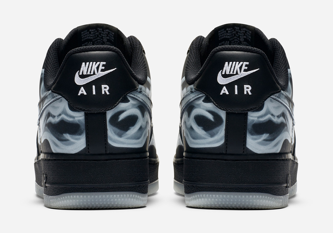 Nike Air Force 1 Skeleton Halloween Black Bq7541 001 3