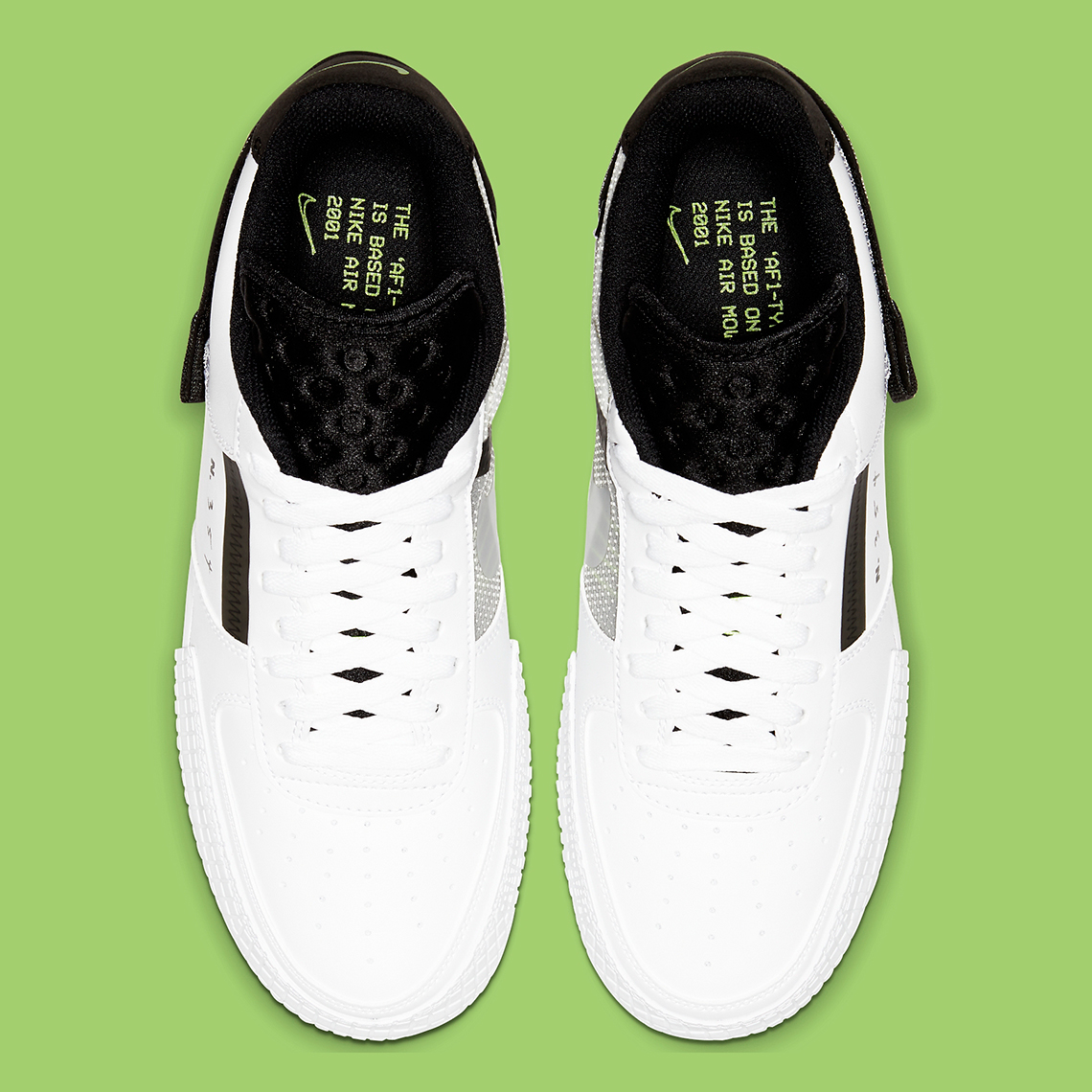 Nike Air Force 1 Type White Black Volt At7859 101 5