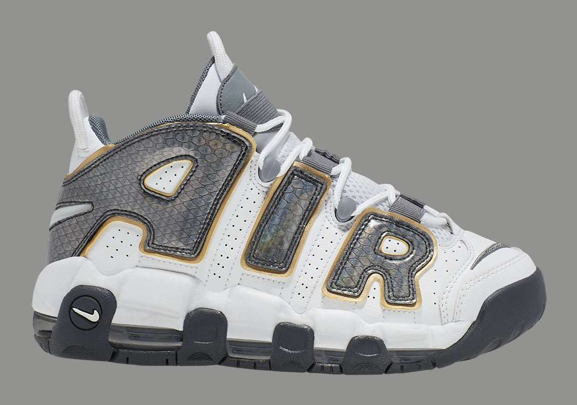 The Nike Air More Uptempo GS Arrives With Snakeskin “AIR” Overlays