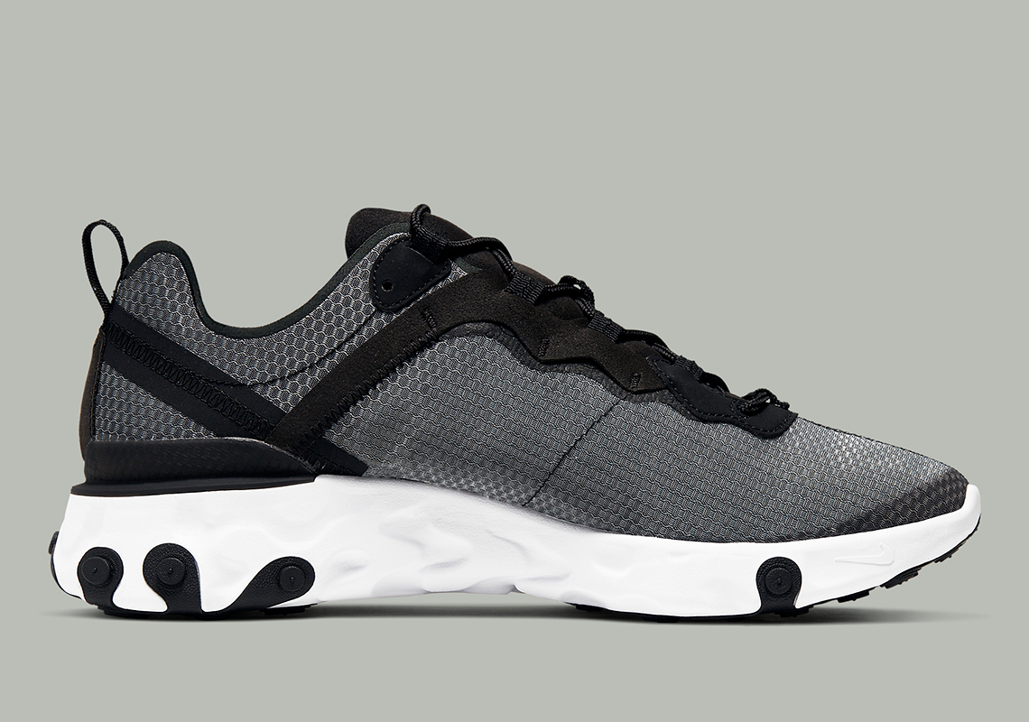 Nike React Element 55 Black White Ci3831 002 5