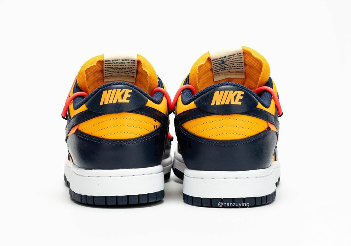 Off White Nike Dunk Low Michigan Ct0856 700 2