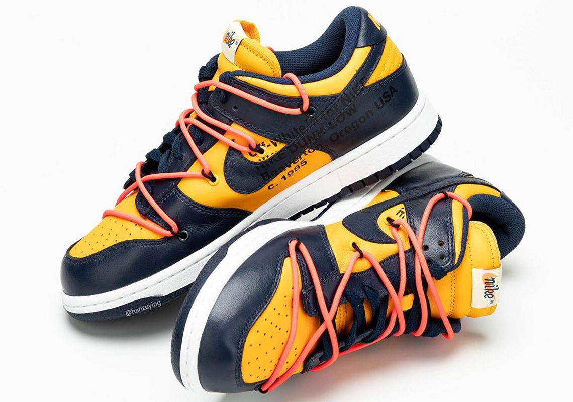 Off White Nike Dunk Low Michigan Ct0856 700 3