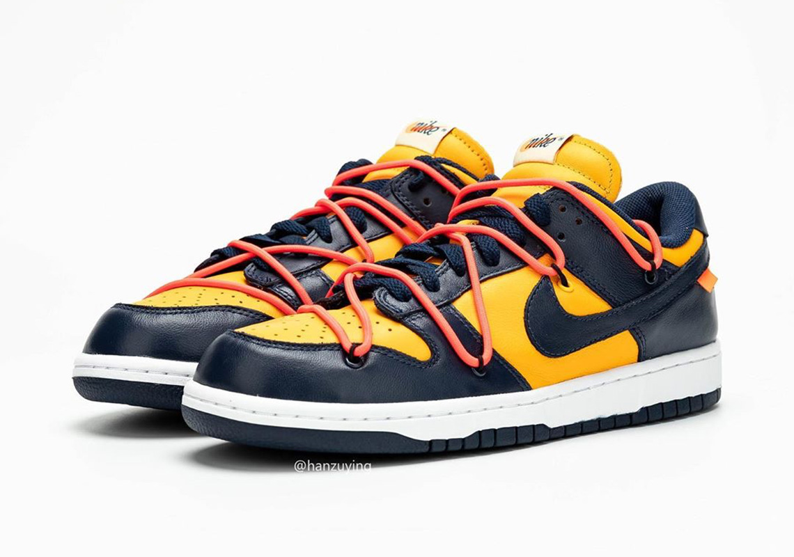 Off White Nike Dunk Low Michigan Ct0856 700 5