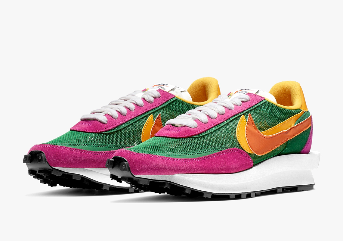 Where To Buy The sacai x Nike LD Waffle "Pine Green"