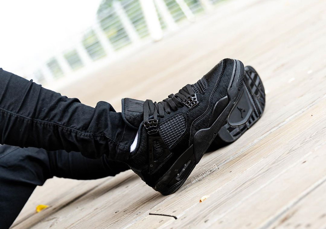 Air Jordan 4 Black Pony Hair Release Info 2