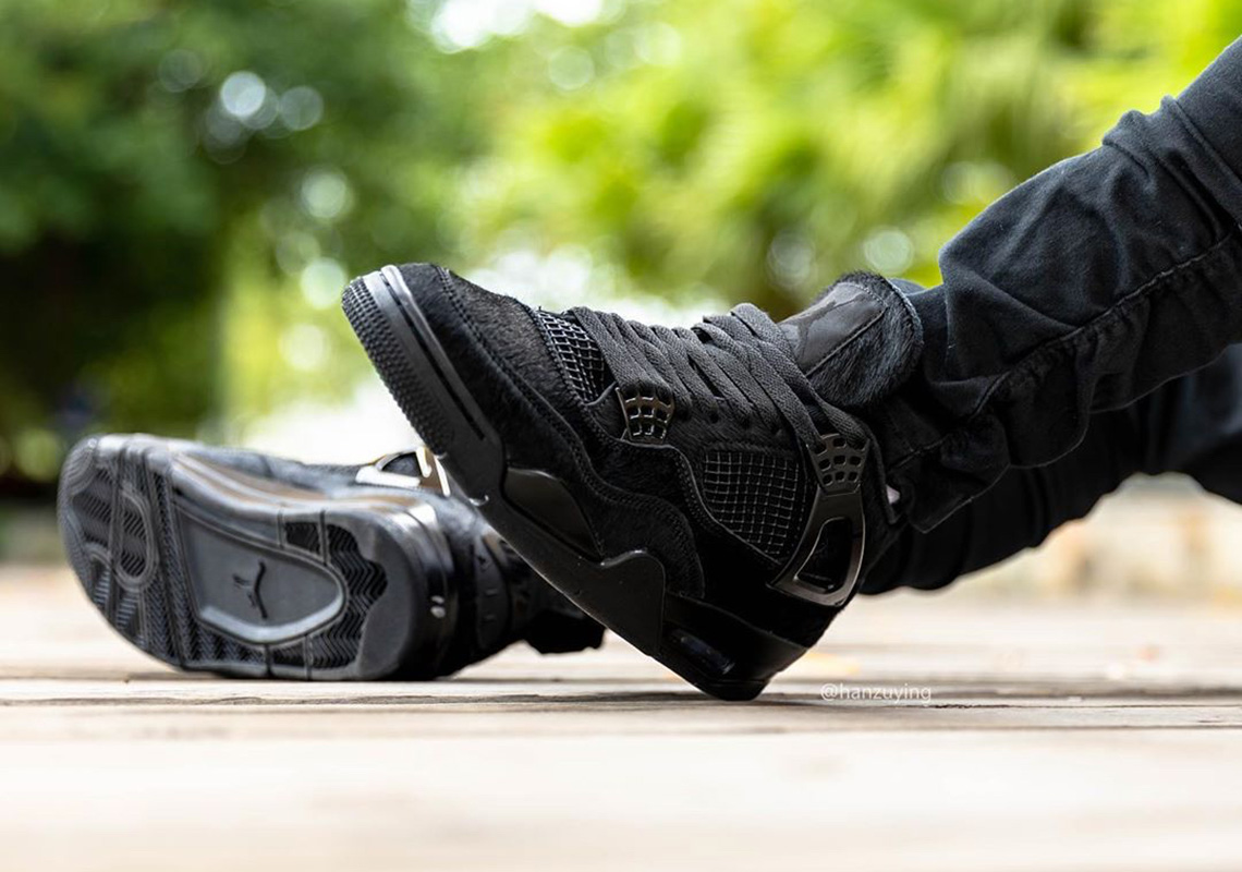 Air Jordan 4 Black Pony Hair Release Info 3