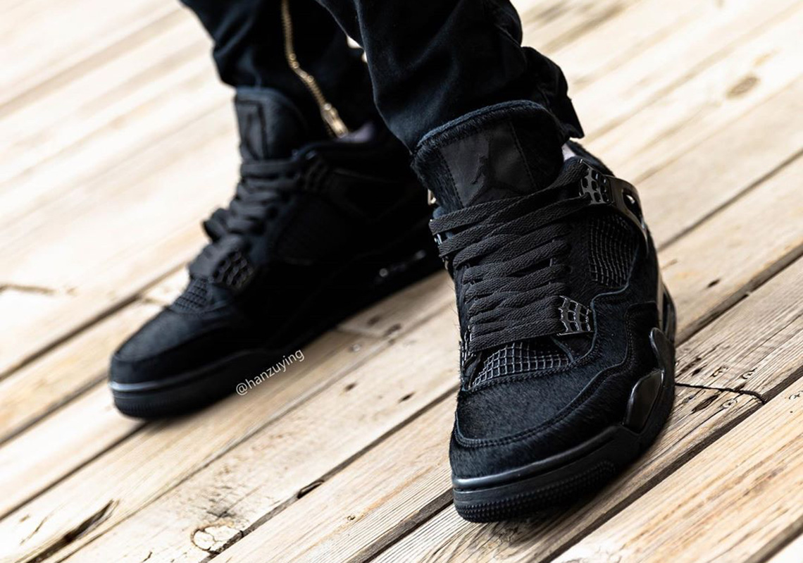Air Jordan 4 Black Pony Hair Release Info 5
