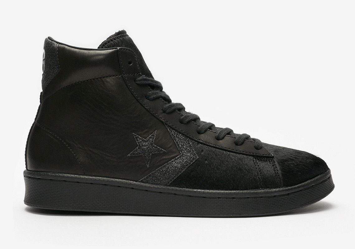 Converse Pro Leather Black Pony Hair 1