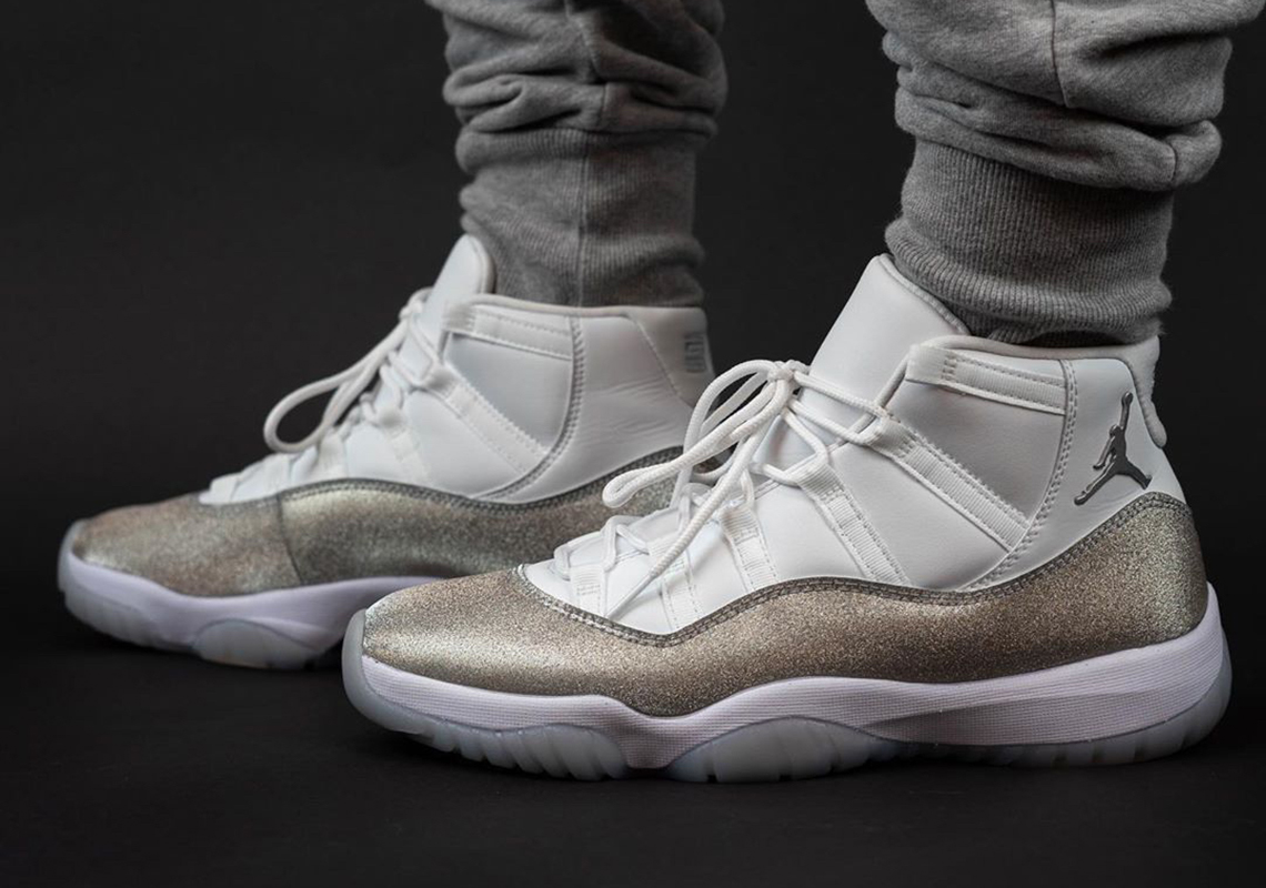 On-Foot Look At The Air Jordan 11 "Metallic Silver" For Women