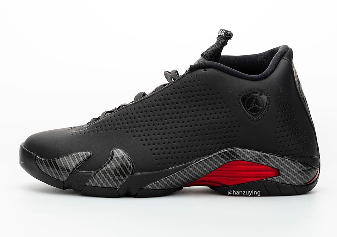 Air Jordan 14 Black Ferrari Bq3685 001 3