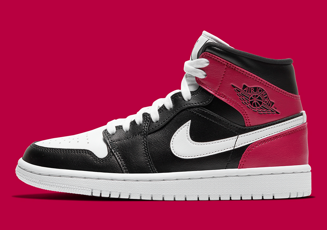 The Air Jordan 1 Mid For Women Adds "Noble Red" Heels