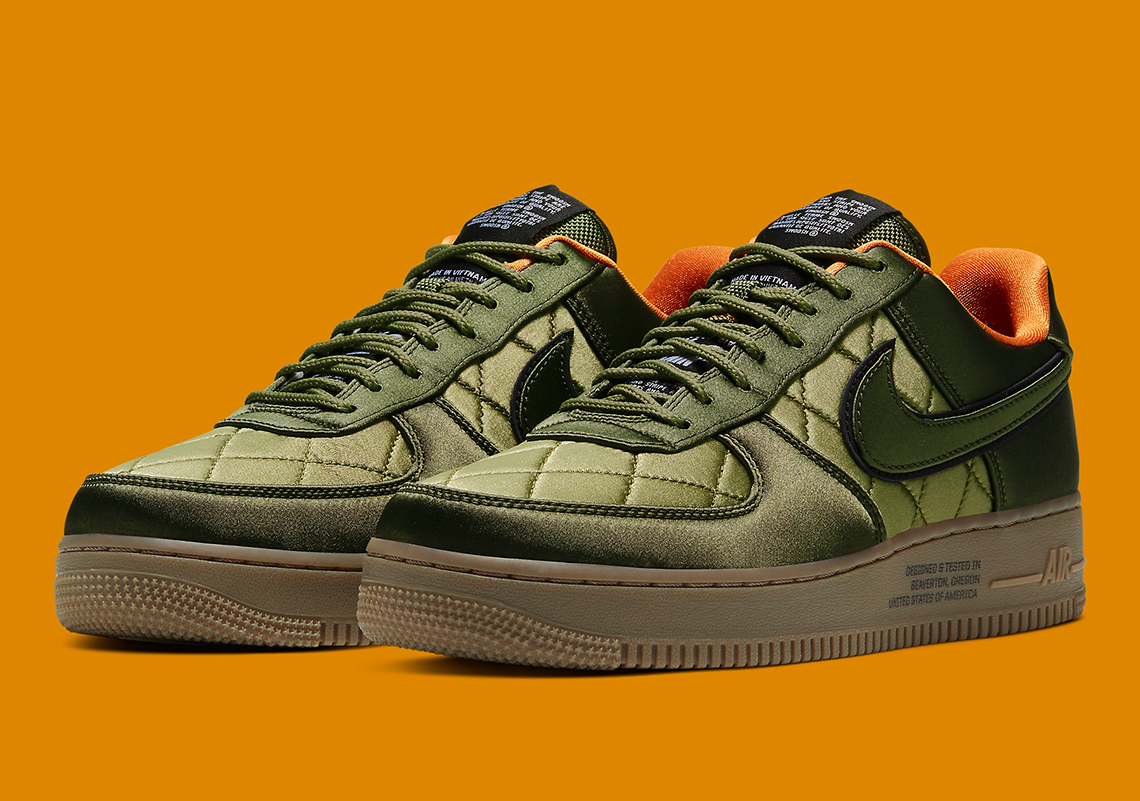 Nike Goes Heavy On Flight Jacket Themes With This Quilted Air Force 1