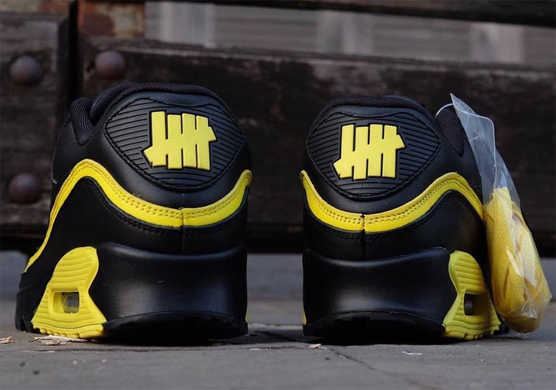 Undefeated Nike Air Max 90 Optic Yellow Black Cj7197 001 2