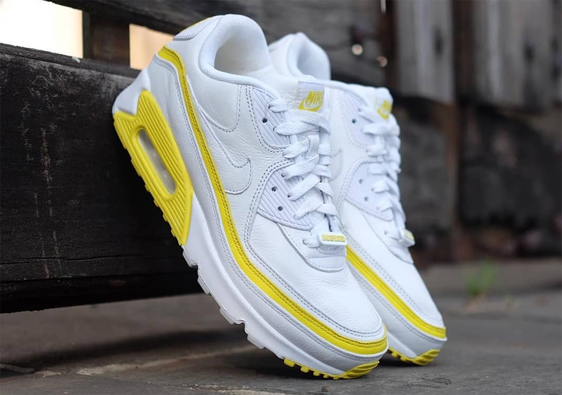 Detailed Look At The UNDEFEATED x Nike Air Max 90 "Optic Yellow" Set