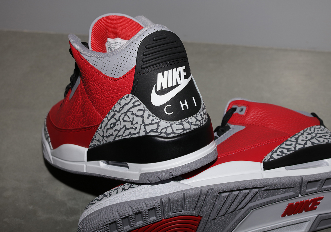 Air Jordan 3 "Varsity Red" With NIKE CHI Logo Will Release Exclusively In Chicago