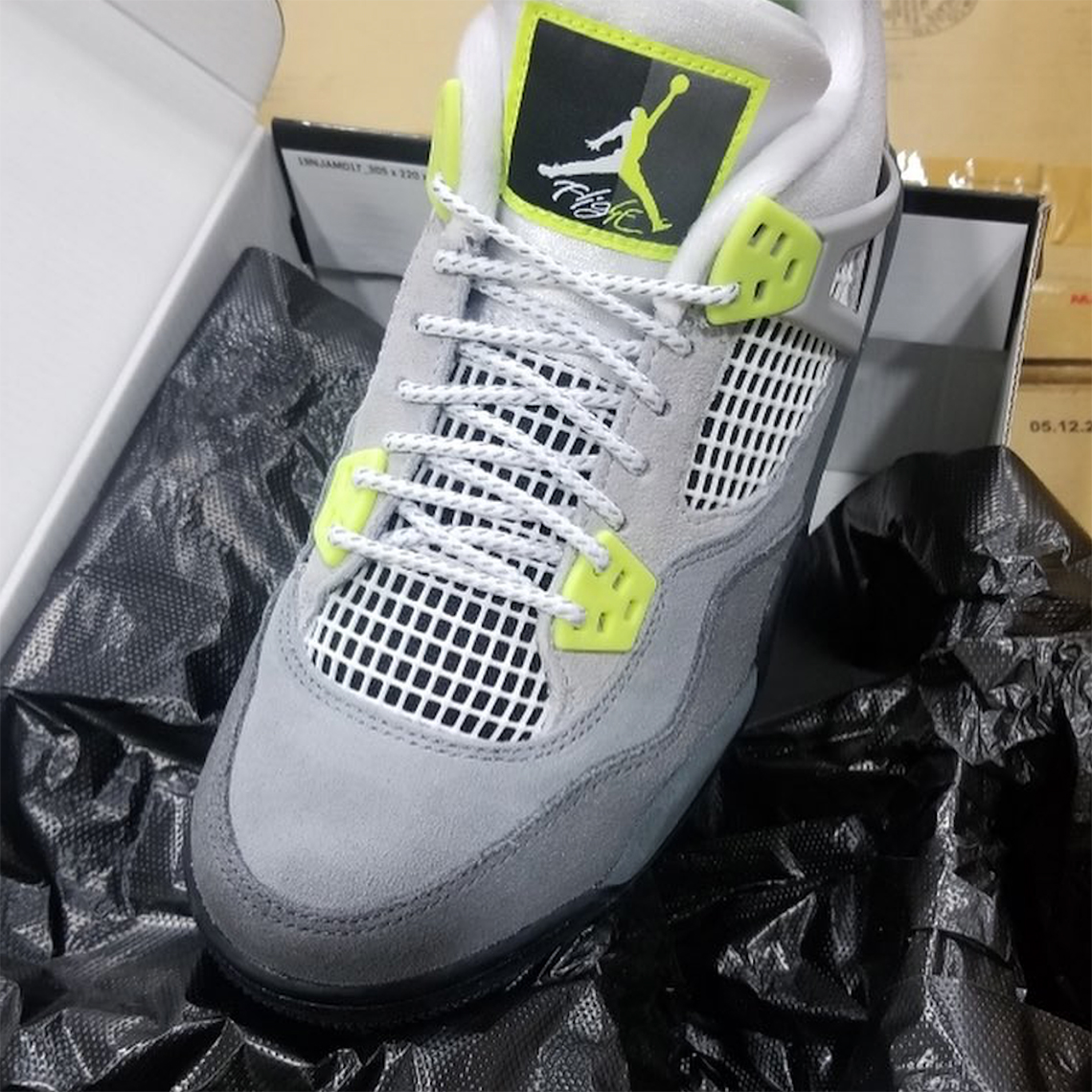 Air Jordan 4 Gs Air Max 95 Grey Volt Anthracite Ct5343 007 2