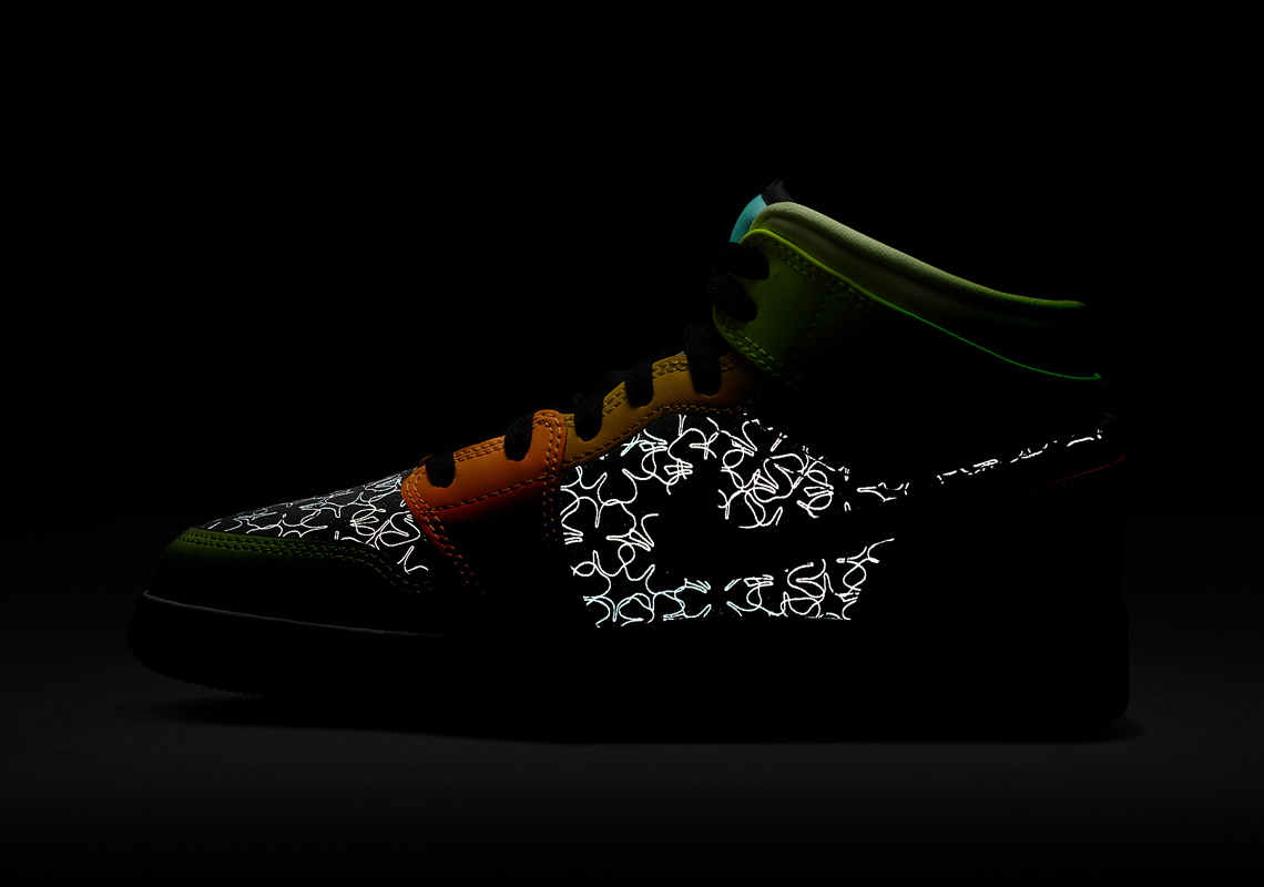 Air Jordan 1 Mid Gs Clover Bq6931 037