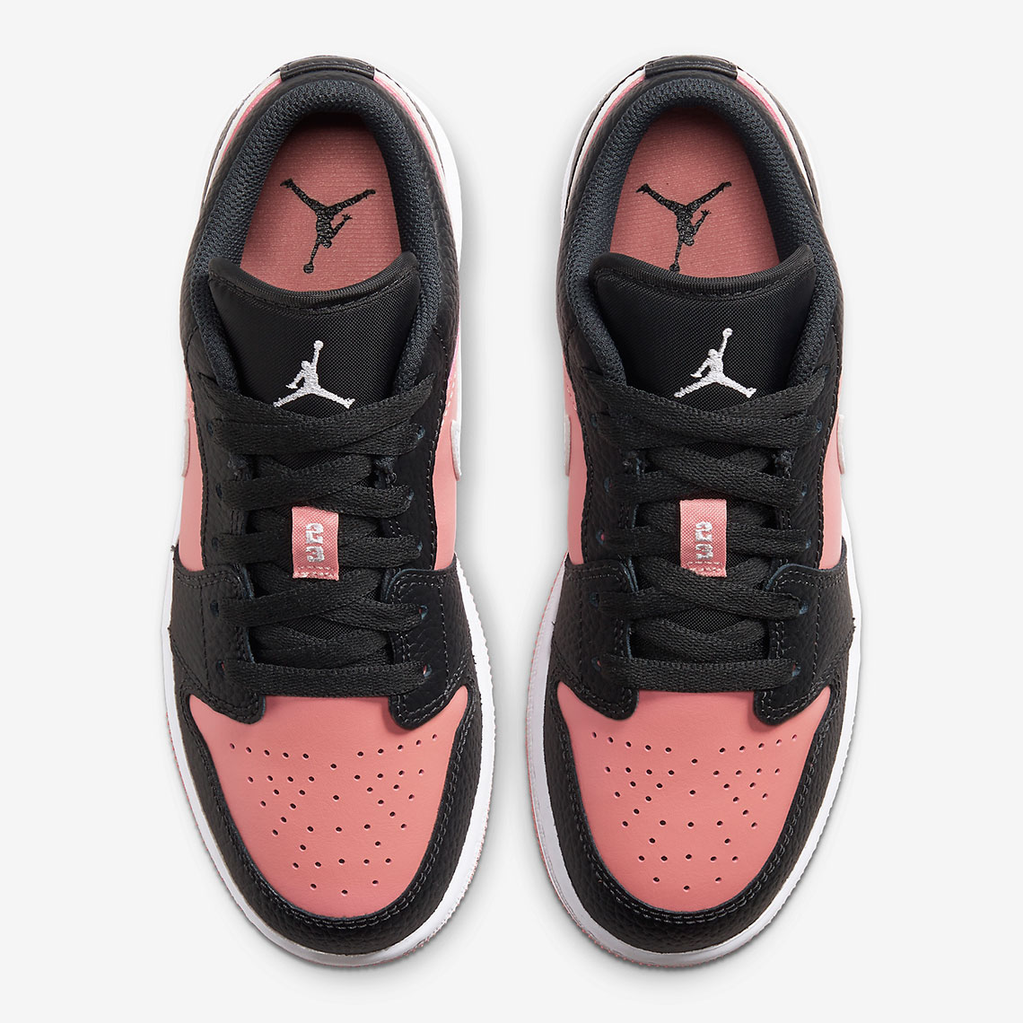 Air Jordan 1 Low Gs Pink Quartz Black 554723 016 5