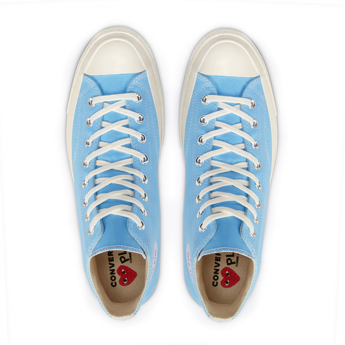 Cdg Play Converse Chuck 70 High Blue 3