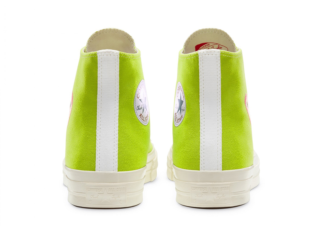 Cdg Play Converse Chuck 70 High Green 3