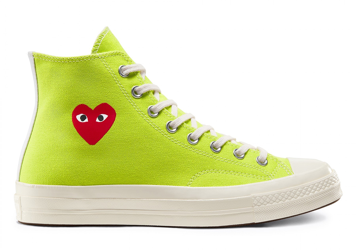 Cdg Play Converse Chuck 70 High Green 4