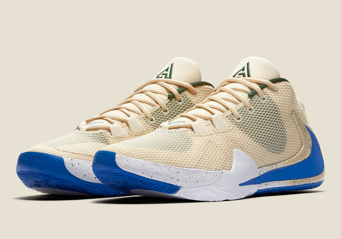 Nike Matches The Zoom Freak 1 To Milwaukee's "Cream City" Jerseys