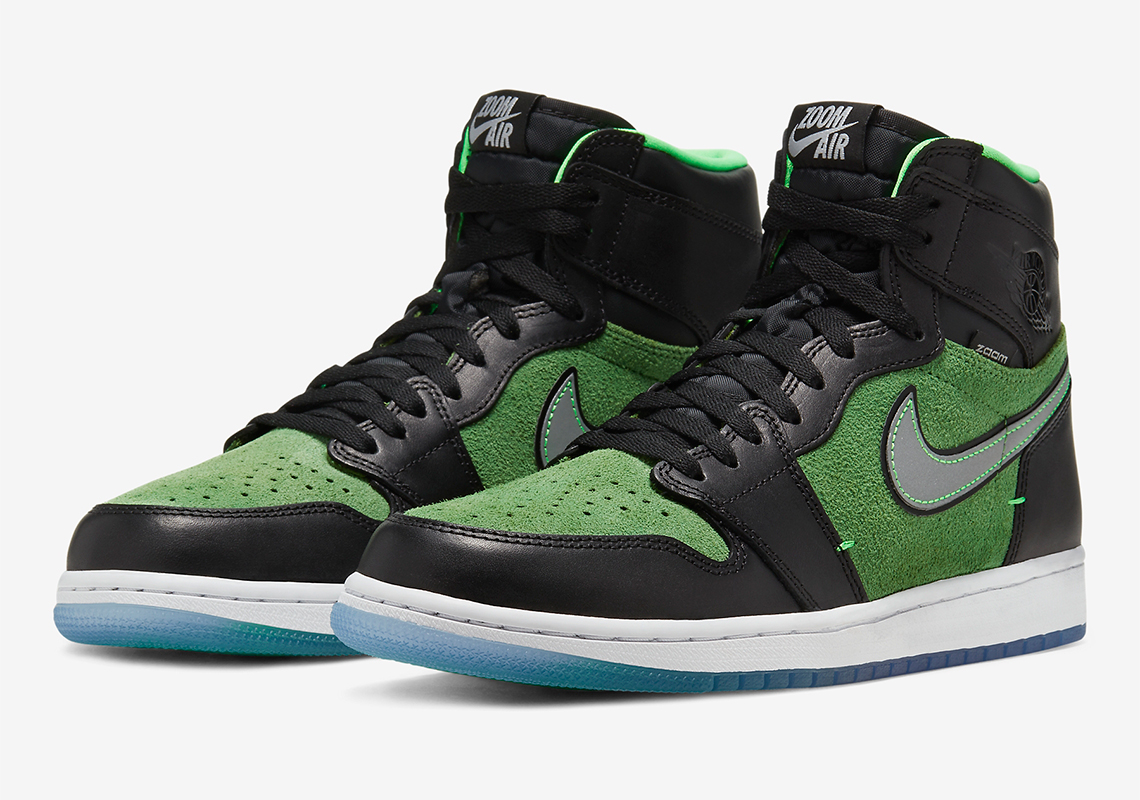Detailed Look At The Air Jordan 1 High Zoom "Zen Green"