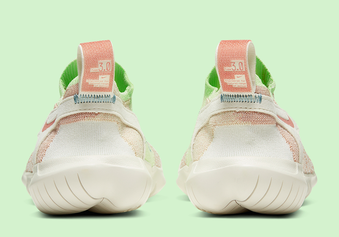 Nike Free Run Flyknit 2020 White Volt Cj0267 100 2