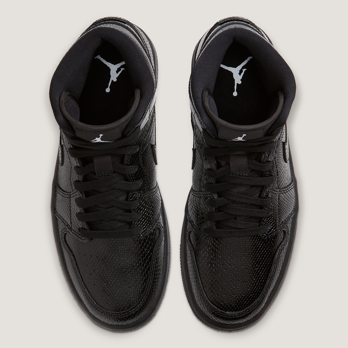 Air Jordan 1 Mid Black Snakeskin Bq6472 010 4