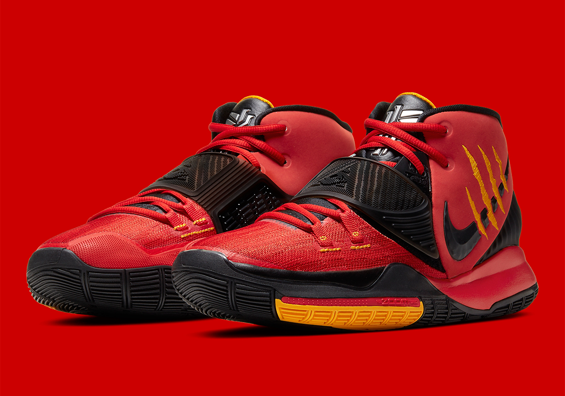 Official Images Of The Nike Kyrie 6 "Bruce Lee" In Red