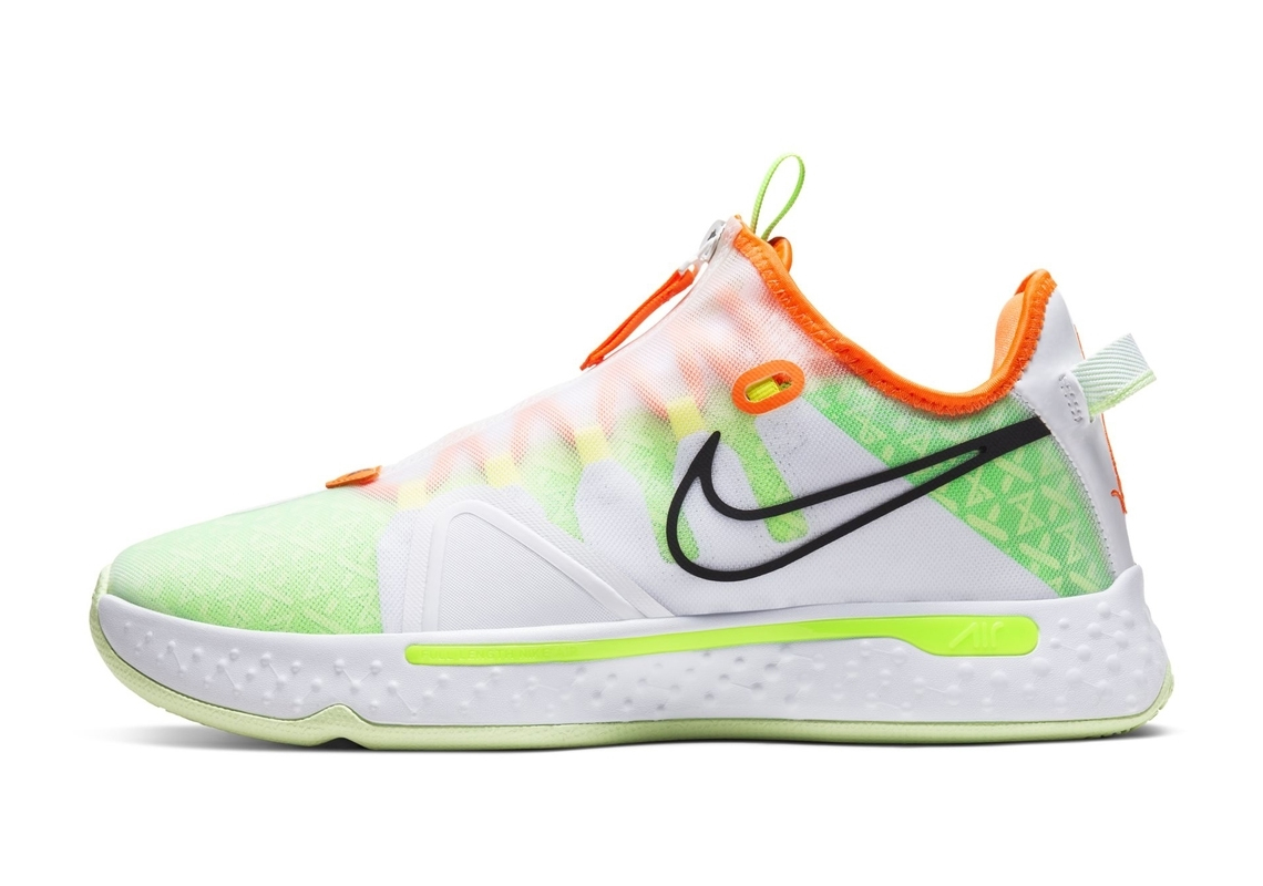 Nike Pg 4 Gatorate White Volt Orange 3