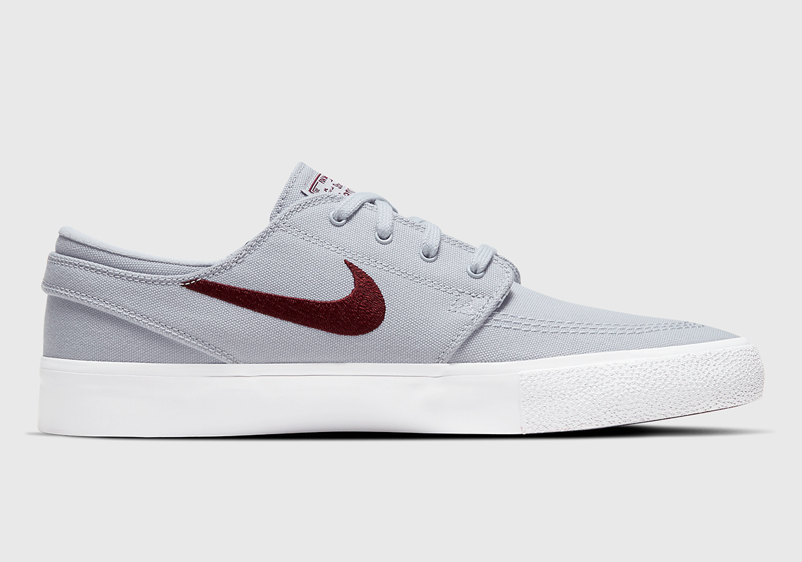 Nike Sb Stefan Janoski Grey Maroon Ar7718 009 3