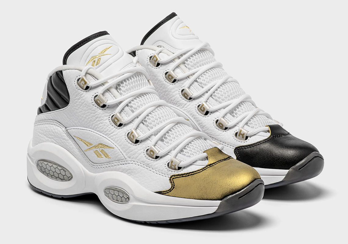 Reebok Question “Respect My Shine” Features Rub-Away Black Toe With Hidden Gold